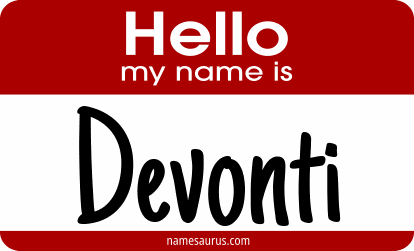 Hello my name is Devonti png download