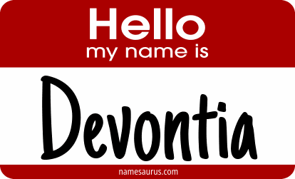 Hello my name is Devontia png download