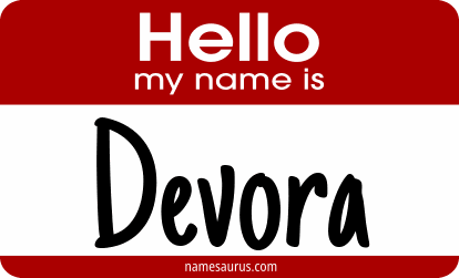 Hello my name is Devora png download