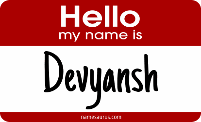 Hello my name is Devyansh png download