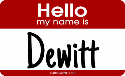 Hello my name is Dewitt png download