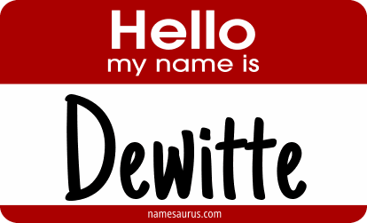 Hello my name is Dewitte png download
