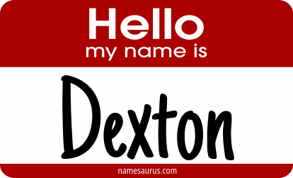 Hello my name is Dexton png download