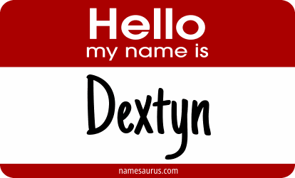 Hello my name is Dextyn png download