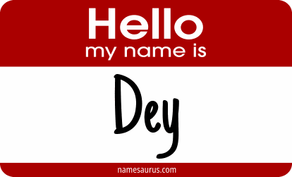 Hello my name is Dey png download