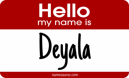 Hello my name is Deyala png download