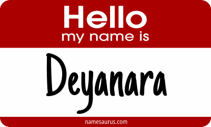 Hello my name is Deyanara png download