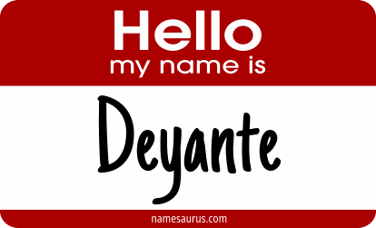 Hello my name is Deyante png download