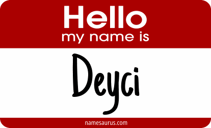 Hello my name is Deyci png download