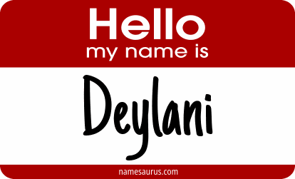 Hello my name is Deylani png download