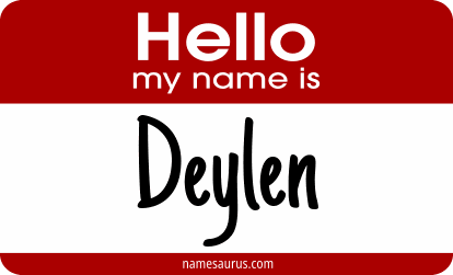 Hello my name is Deylen png download