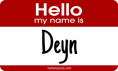 Hello my name is Deyn png download