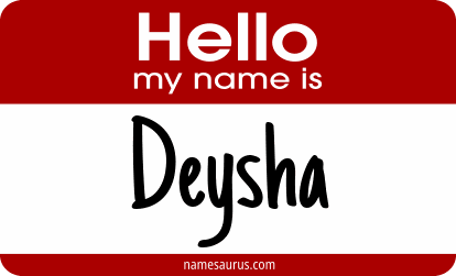 Hello my name is Deysha png download