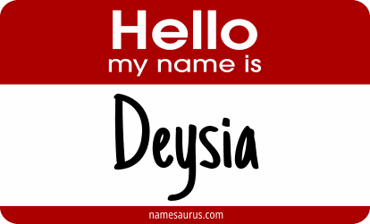 Hello my name is Deysia png download