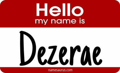 Hello my name is Dezerae png download