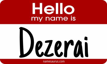 Hello my name is Dezerai png download