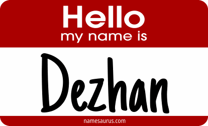 Hello my name is Dezhan png download