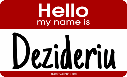 Hello my name is Dezideriu png download
