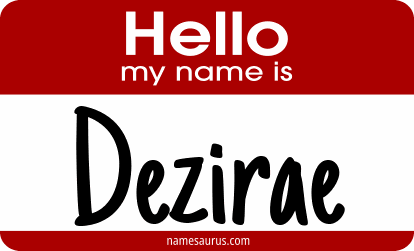 Hello my name is Dezirae png download