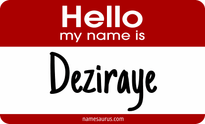 Hello my name is Deziraye png download