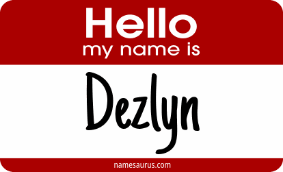 Hello my name is Dezlyn png download