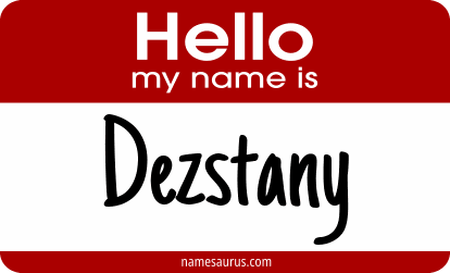 Hello my name is Dezstany png download