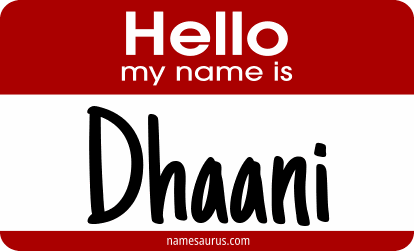 Hello my name is Dhaani png download