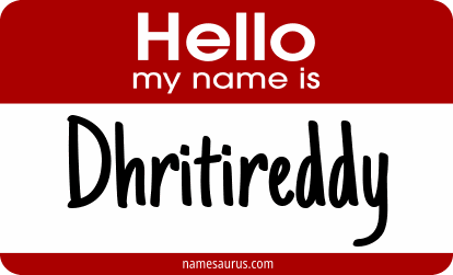 Hello my name is Dhritireddy png download