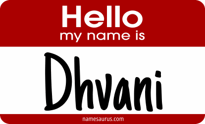 Hello my name is Dhvani png download