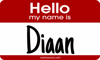 Hello my name is Diaan png download