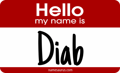 Hello my name is Diab png download