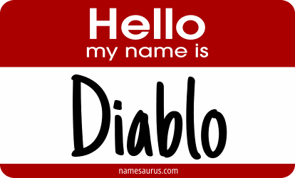 Hello my name is Diablo png download
