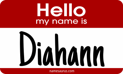 Hello my name is Diahann png download