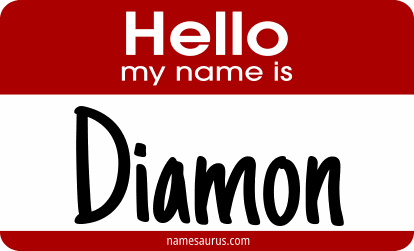 Hello my name is Diamon png download