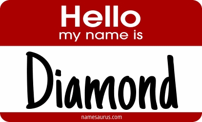 Hello my name is Diamond png download