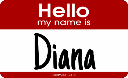 Hello my name is Diana png download