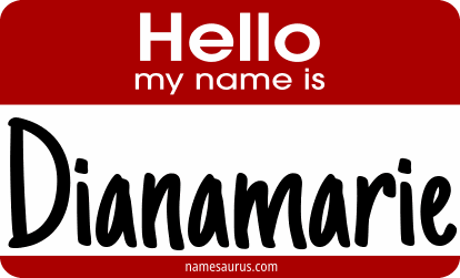 Hello my name is Dianamarie png download