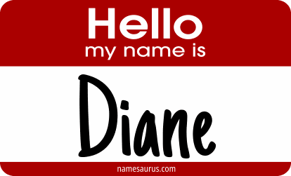 Hello my name is Diane png download