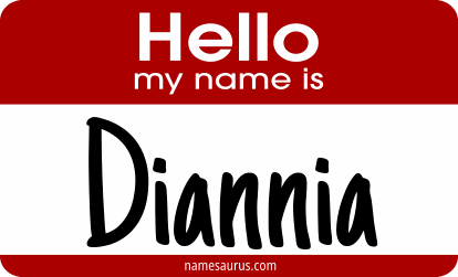 Hello my name is Diannia png download