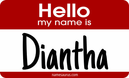 Hello my name is Diantha png download