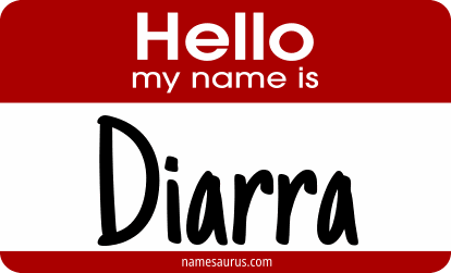 Hello my name is Diarra png download