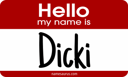 Hello my name is Dicki png download
