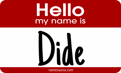 Hello my name is Dide png download