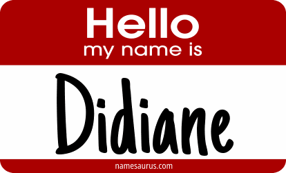 Hello my name is Didiane png download