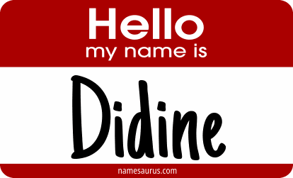 Hello my name is Didine png download