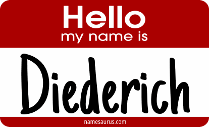 Hello my name is Diederich png download