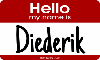 Hello my name is Diederik png download