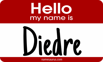 Hello my name is Diedre png download