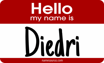 Hello my name is Diedri png download