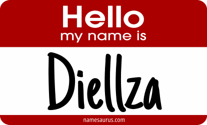 Hello my name is Diellza png download